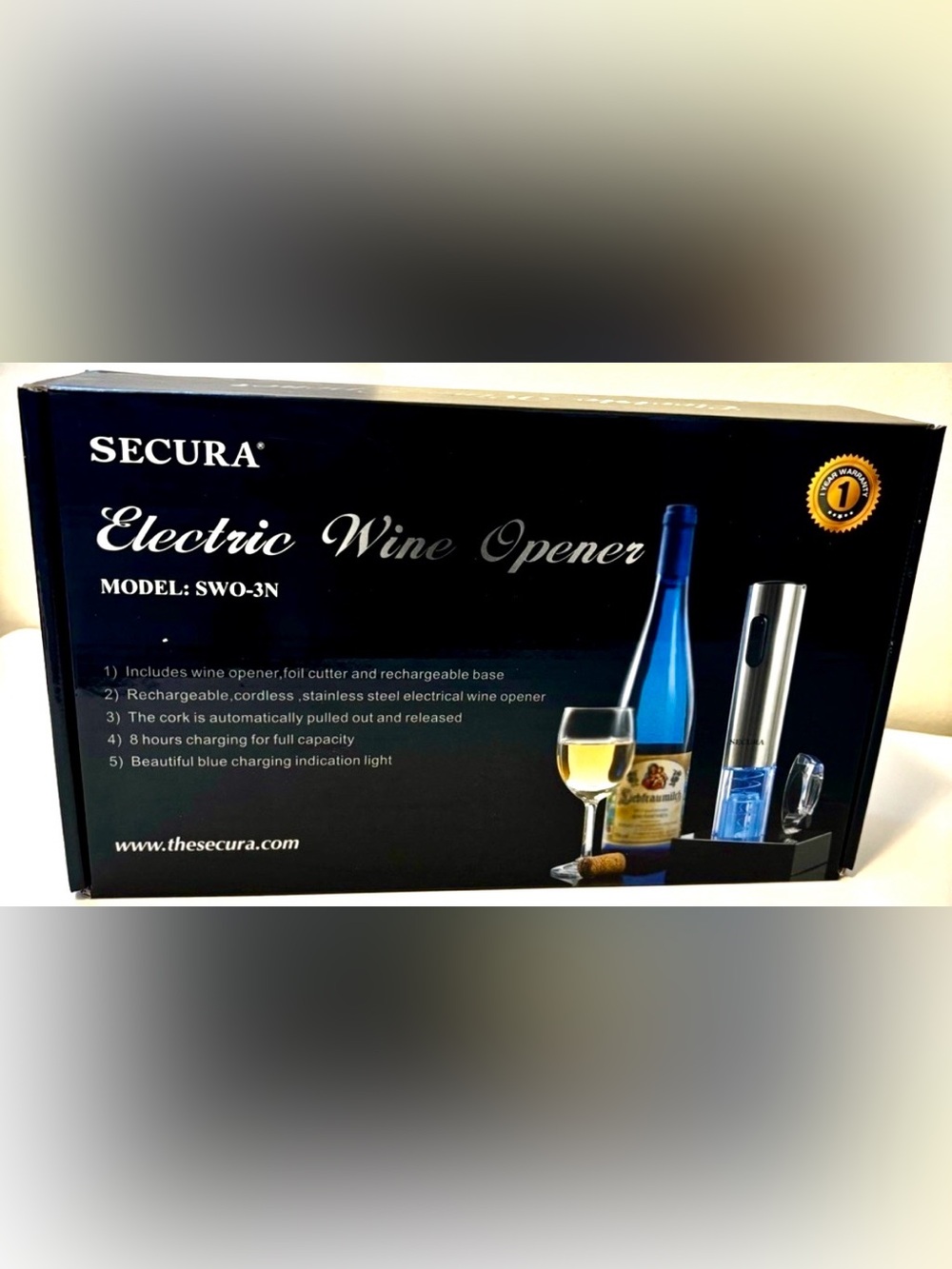 WINE OPENER (ELECTRIC) SECURA
